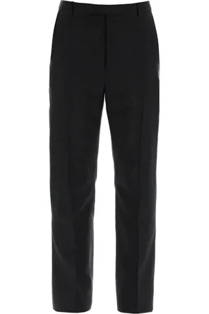 Saint Laurent Heren, Broeken, Zwart, Maat: L Wol