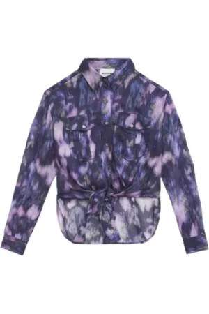 Isabel Marant Dames, Blouses & Shirts, Paars, Maat: S Katoen