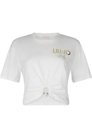 Liu Jo Dames, Tops, Wit, Maat: S Katoen