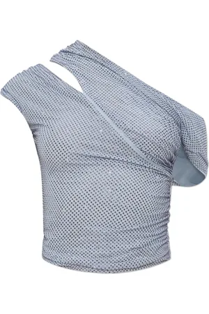 Self-Portrait Dames, Blouses & Shirts, Blauw, Maat: XS Poliester