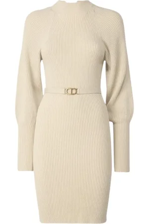 Twin-Set Dames, Jurken, Wit, Maat: M Viscose