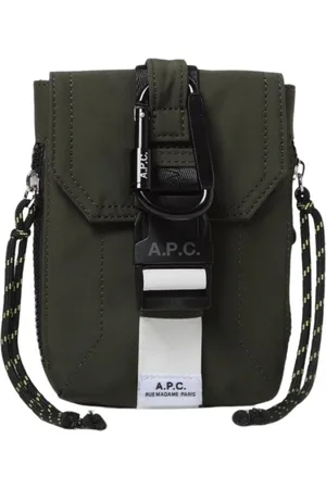 A.P.C. Heren, Tassen, Groen, Maat: ONE Size Nylon