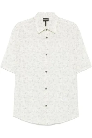 Emporio Armani Heren, Overhemden, Wit, Maat: M