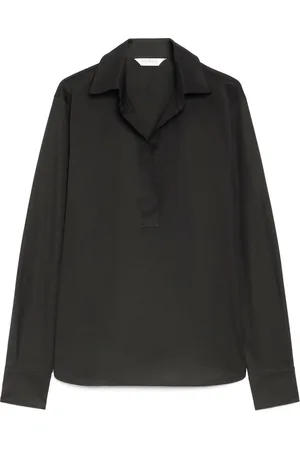 Max Mara Dames, Blouses & Shirts, Zwart, Maat: XS Katoen