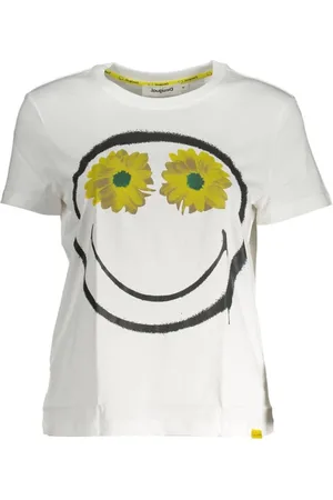 Desigual Dames, Tops, Wit, Maat: XL Katoen