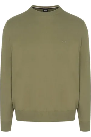 HUGO BOSS Heren, Truien, Groen, Maat: XL Katoen