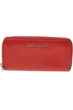 Michael Kors Dames, Pre-owned, Oranje, Maat: ONE Size Leer