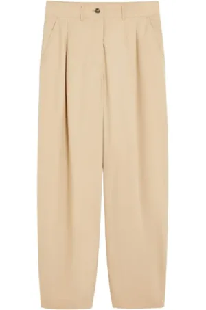 Max Mara Dames, Broeken, , Maat: M Katoen