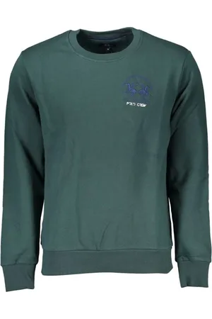 La Martina Heren, Sweatshirts & Hoodies, Groen, Maat: XL Katoen