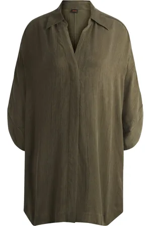 HUGO BOSS Dames, Blouses & Shirts, Groen, Maat: M