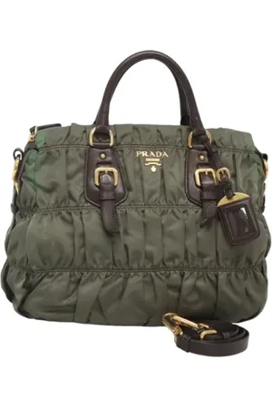 Prada Dames, Pre-owned, Groen, Maat: ONE Size Nylon