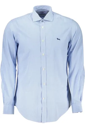HARMONT&BLAINE Heren, Overhemden, Blauw, Maat: 2XL Katoen