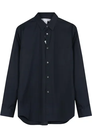 Comme des Garçons Heren, Overhemden, Blauw, Maat: L Katoen