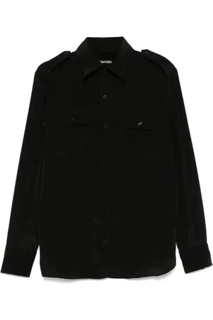 Tom Ford Heren, Overhemden, Zwart, Maat: 2XL