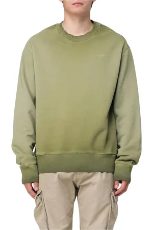 Msgm Heren, Sweatshirts & Hoodies, Groen, Maat: L Katoen