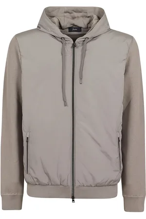 HERNO Heren, Sweatshirts & Hoodies, Grijs, Maat: XL Katoen