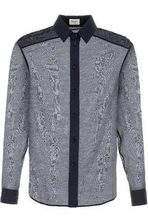 Saint Laurent Heren, Overhemden, Blauw, Maat: M
