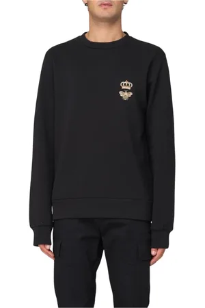 Dolce & Gabbana Heren, Sweatshirts & Hoodies, Zwart, Maat: 2XL Katoen