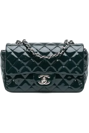 CHANEL Dames, Pre-owned, Blauw, Maat: ONE Size Leer