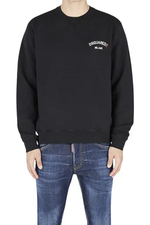 Dsquared2 Heren, Sweatshirts & Hoodies, Zwart, Maat: M Katoen