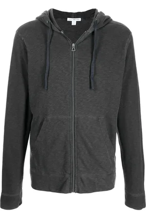 James Perse Heren, Sweatshirts & Hoodies, Grijs, Maat: L Katoen