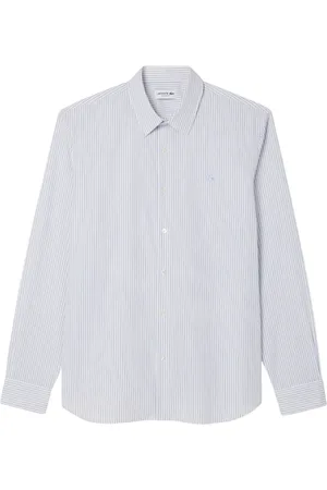Lacoste Heren, Overhemden, Blauw, Maat: M Katoen