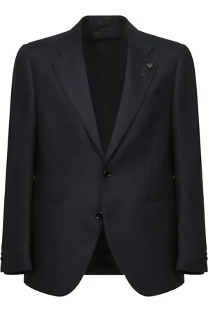 LARDINI Heren, Jassen, Blauw, Maat: S Wol