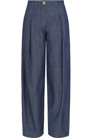 Armani Exchange Dames, Broeken, Blauw, Maat: 3XS Katoen
