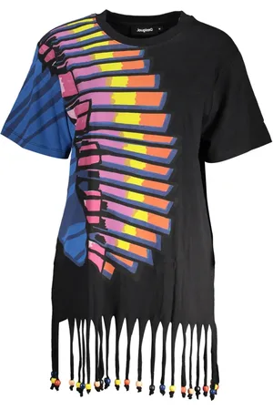 Desigual Dames, Jurken, Zwart, Maat: M Katoen