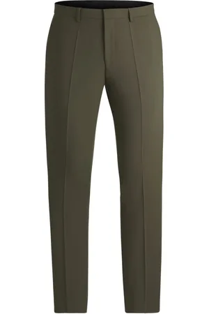HUGO BOSS Heren, Broeken, Bruin, Maat: L