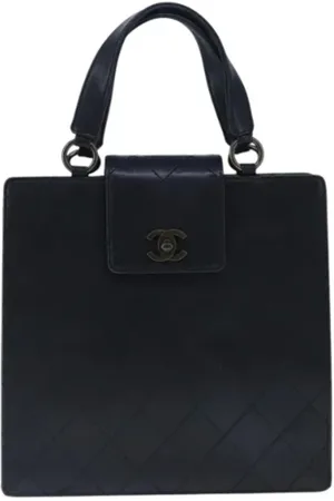 CHANEL Dames, Pre-owned, Zwart, Maat: ONE Size Leer