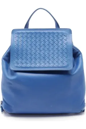 Bottega Veneta Heren, Pre-owned, Blauw, Maat: ONE Size Leer