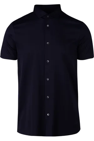 Emporio Armani Heren, Overhemden, Blauw, Maat: XL Jersey