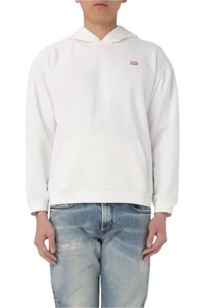 Diesel Heren, Sweatshirts & Hoodies, Wit, Maat: S