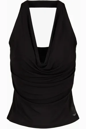 Armani Exchange Dames, Tops, Zwart, Maat: L Katoen