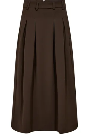 Co`Couture Dames, Rokken, Bruin, Maat: L Poliester
