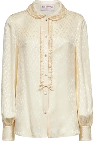 VALENTINO Dames, Blouses & Shirts, , Maat: M Zijde