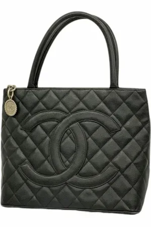 CHANEL Dames, Pre-owned, Zwart, Maat: ONE Size Leer