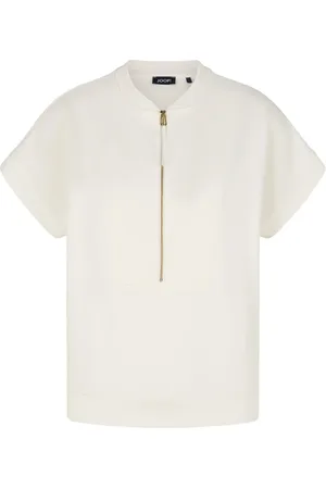 JOOP! Dames, Blouses & Shirts, Wit, Maat: 2XL Modal