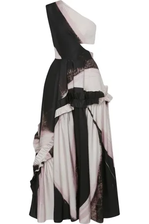 Alexander McQueen Dames, Jurken, Zwart, Maat: 2XS