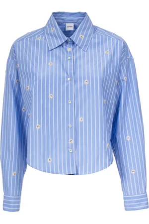 Aspesi Dames, Blouses & Shirts, Blauw, Maat: S Katoen