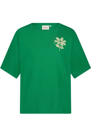 Fabienne Chapot Dames, Tops, Groen, Maat: XS Katoen
