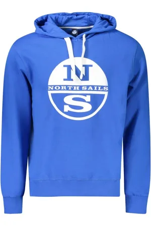 North Sails Heren, Sweatshirts & Hoodies, Blauw, Maat: XL Katoen