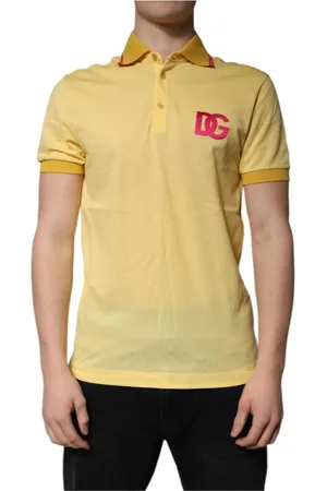 Dolce & Gabbana Heren, Tops, Geel, Maat: S Katoen