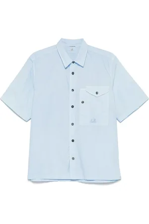 C.P. Company Heren, Overhemden, Blauw, Maat: M Katoen