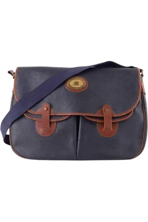 Burberry Dames, Pre-owned, Blauw, Maat: ONE Size Leer