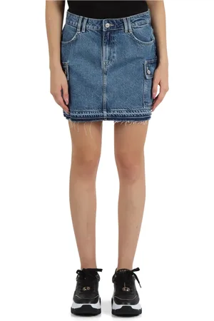 Guess Dames, Rokken, Blauw, Maat: W32 Denim