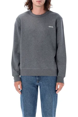 A.P.C. Heren, Sweatshirts & Hoodies, Grijs, Maat: M Katoen