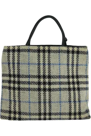 Burberry Dames, Pre-owned, Grijs, Maat: ONE Size Wol