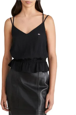 Tommy Hilfiger Dames, Tops, Zwart, Maat: XS Viscose